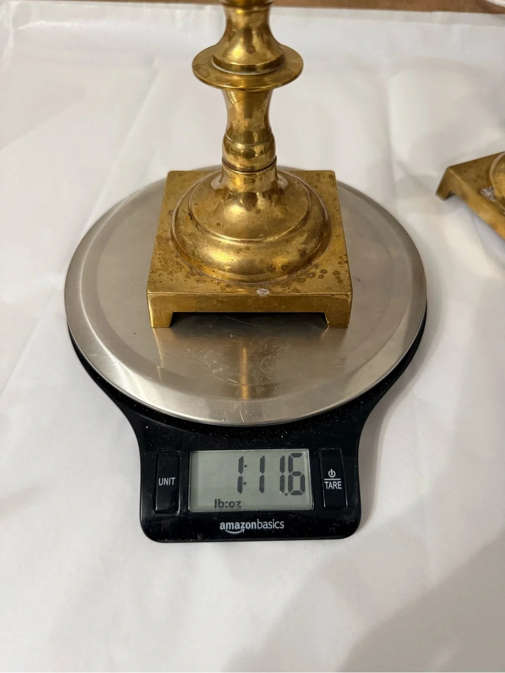 Vintage EB Baldwin Brass Candlestick Holders Pair 10” Heavy